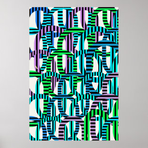 Quantumfysica Geometrisch Patroon Poster