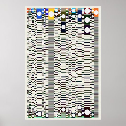 Quantumfysica Geometrisch Patroon Poster (Voorkant)