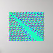 Quantumfysica golfinterferentiepatroon canvas afdruk (Voorkant)