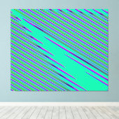 Quantumfysica golfinterferentiepatroon canvas afdruk (Insitu (Houten vloer))