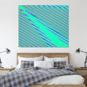 Quantumfysica golfinterferentiepatroon canvas afdruk (Insitu (Slaapkamer))