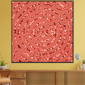 Quantumfysica Mandala Kunstpatroon Canvas Afdruk (Insitu (Woonkamer))
