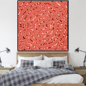 Quantumfysica Mandala Kunstpatroon Canvas Afdruk (Insitu (Slaapkamer))