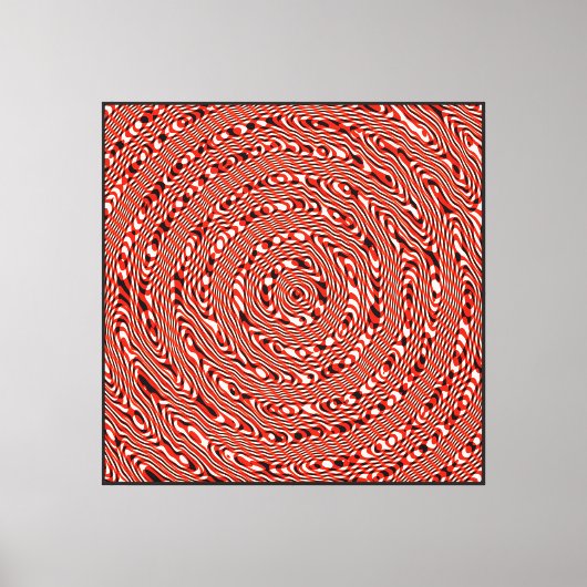 Quantumfysica Mandala Kunstpatroon Canvas Afdruk (Voorkant)