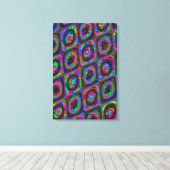 Quantumfysica spectraal kleurverschuiving  canvas afdruk (Insitu (Houten vloer))