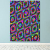 Quantumfysica spectraal kleurverschuiving canvas afdruk (Insitu (Houten vloer))
