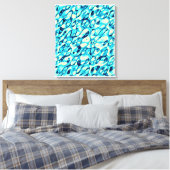 Quantumfysica Vloeibare Kinetische Schildering Canvas Afdruk (Insitu (Slaapkamer))
