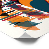Quantummechanica Bauhaus-patroon  Poster (Hoek)