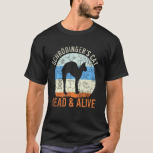Quantummechanica Dood & Levend Retro Schrödingers T-shirt