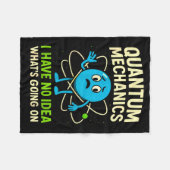 Quantummechanica Grappige Wetenschap, Nerds Humor  Fleece Deken (Voorkant (Horizontaal))