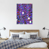 Quantummechanica Kleuren Stromend Patroon Canvas Afdruk (Insitu (Slaapkamer))
