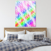Quantummechanica Kleuren Stroompatroon  Canvas Afdruk (Insitu (Slaapkamer))