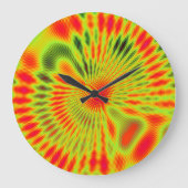 Quantummechanica Mandala Kunst Wandklok (Voorkant)