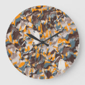 Quantummechanica Mandala Patroon Wandklok (Voorkant)