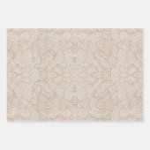 Quantumn Weave - Warm Neutral Inpakpapier Vel (Voorkant)