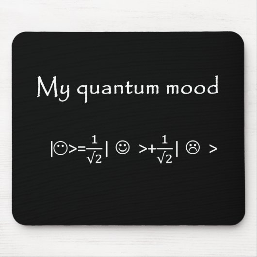 quantumstemming genormaliseerd, grappige quantum f muismat (Voorkant)