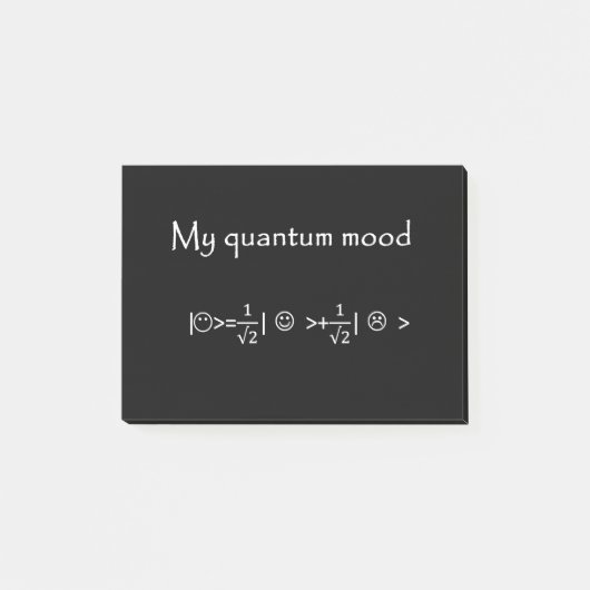 quantumstemming genormaliseerd, grappige quantum f post-it® notes (Voorkant)