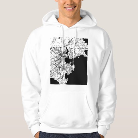 Quanzhou China City Map Hoodie (Voorkant)