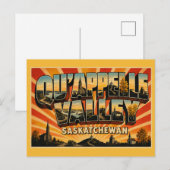 Qu'Appelle Valley Saskatchewan Schitterende Route Briefkaart (Voorkant / Achterkant)
