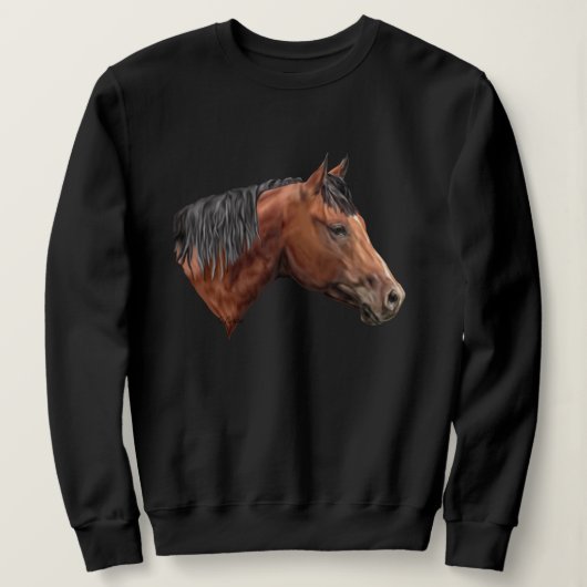 Quarab Horse Portrait Print Trui (Design voorkant)