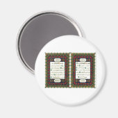 QUARAN MAGNEET (Voorkant / Achterkant)