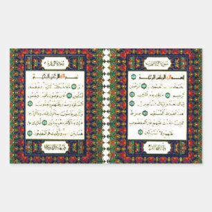 QUARAN RECHTHOEKIGE STICKER