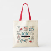 Quarantaine 2020 Activiteiten Herdenkingsherinneri Tote Bag (Achterkant)