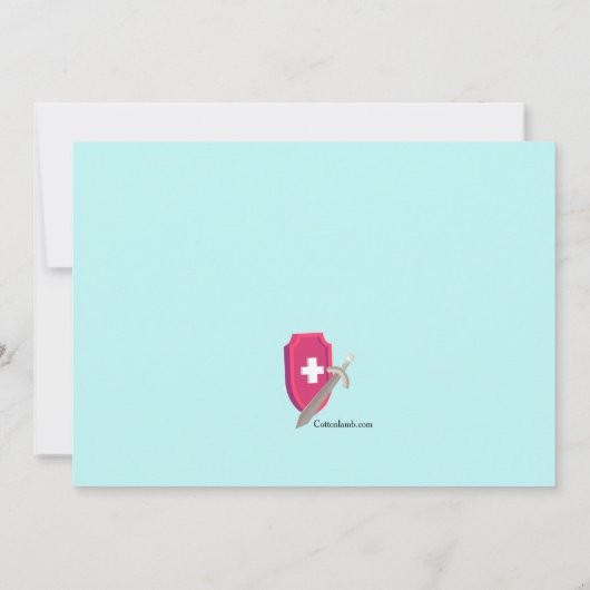 Quarantaine-aanmoediging Get Well Card Aankondiging (Achterkant)