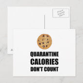 Quarantaine calories tellen niet grappig briefkaart (Voorkant / Achterkant)
