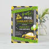 Quarantaine Drive-By Verjaardagsfeest Parade Kaart (Staand voorkant)