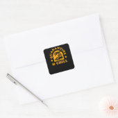 Quarantaine en Chill Vierkante Sticker (Envelop)