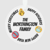 Quarantaine Humor - Zie Terug... Ornament (achterkant)