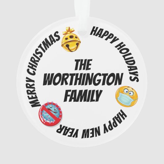 Quarantaine Humor - Zie Terug... Ornament (achterkant)