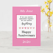 Quarantaine Jubileum Kaart (Gele Bloem)