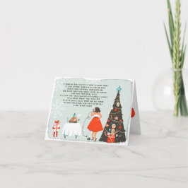 Quarantaine Kerstgedicht Geïllustreerde Vakantie Kaart