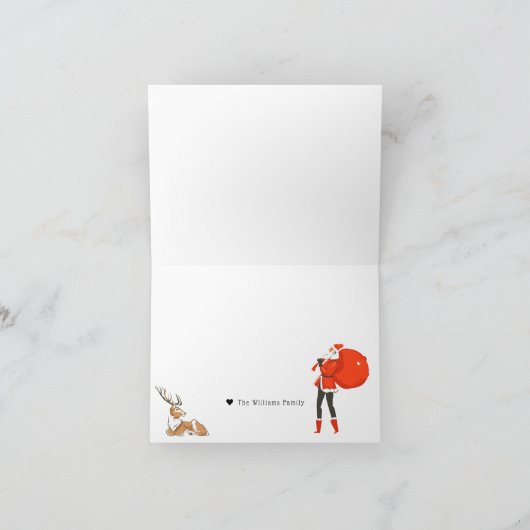 Quarantaine Kerstgedicht Geïllustreerde Vakantie Kaart (Binnen)