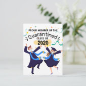 Quarantaine klasse van 2020 briefkaart (Staand voorkant)