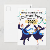Quarantaine klasse van 2020 briefkaart (Voorkant / Achterkant)