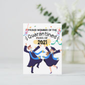 Quarantaine klasse van 2021 briefkaart (Staand voorkant)