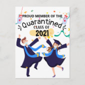 Quarantaine klasse van 2021 briefkaart (Voorkant)
