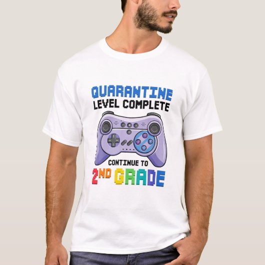 Quarantaine Level: 2e klasse jongens terug naar S T-shirt (Voorkant)
