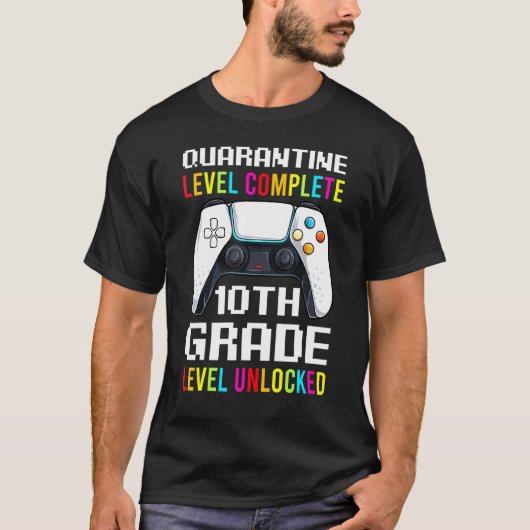 Quarantaine Niveau 1 tiende graad terug naar Scho T-shirt (Voorkant)