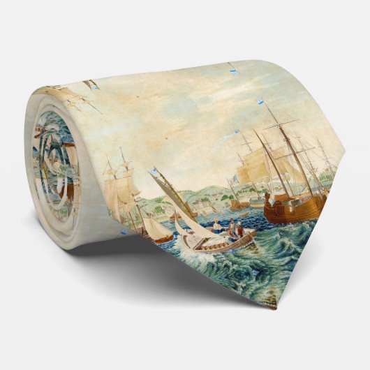 Quarantaine, Staten Island 1833 Stropdas (Opgerold)