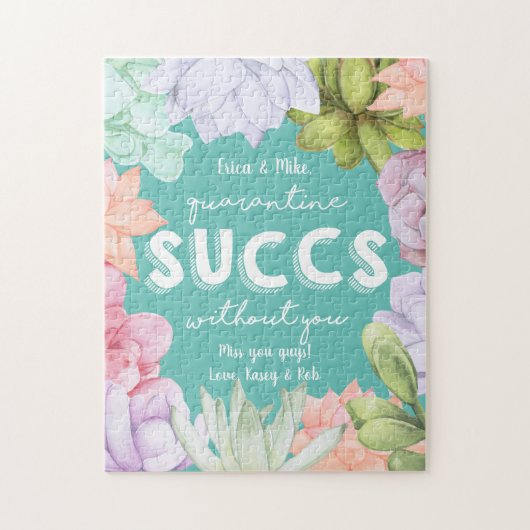 Quarantaine Succes zonder je persoonlijke boodscha Legpuzzel (Verticaal)