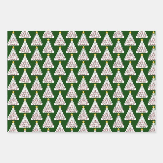 Quarantaine Trio COVID Pandemic Kerstset Gift Inpakpapier Vel (Voorkant 2)