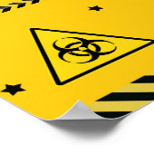 Quarantaine verjaardagsbanner Isolation poster-tek Poster (Hoek)