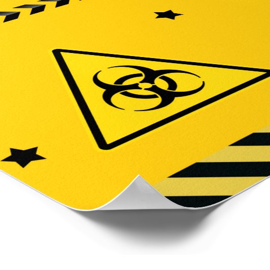 Quarantaine verjaardagsbanner Isolation poster-tek Poster (Hoek)