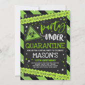Quarantaine Verjaardagsfeest Uitnodiging Virtual Z (Voorkant)