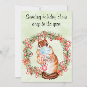 Quarantaine verzendt vakantiewoning ondanks jaar feestdagenkaart