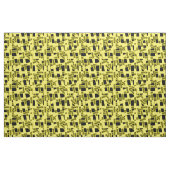 quarantaineband op zwart stof (Fat Quarter)